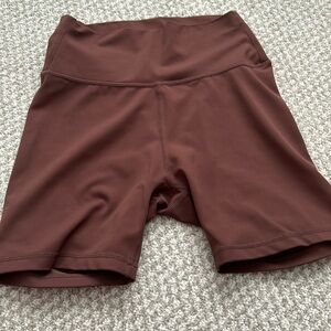 ALLFENIX Brown/Maroon Colored Spandex Biker Shorts - SIZE SMALL!